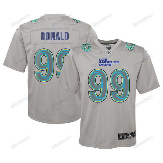 Aaron Donald 99 Los Angeles Rams Youth Atmosphere Game Jersey - Gray