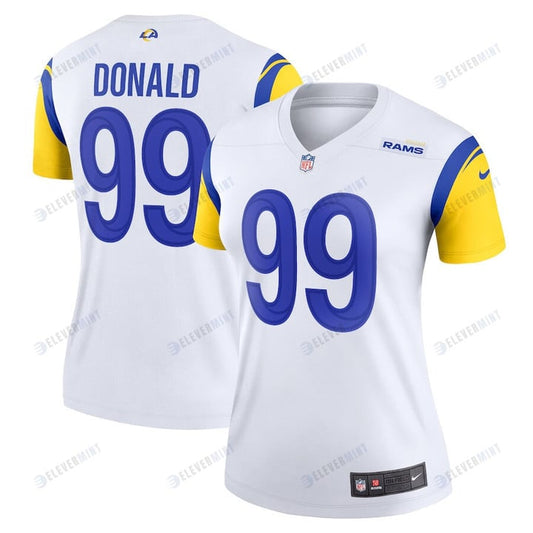 Aaron Donald 99 Los Angeles Rams Women's Legend Jersey - White