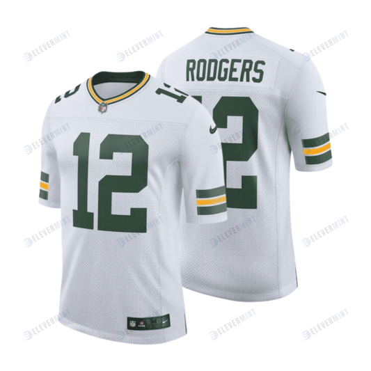 Aaron Rodgers 12 Green Bay Packers Men Away Limited Jersey - White