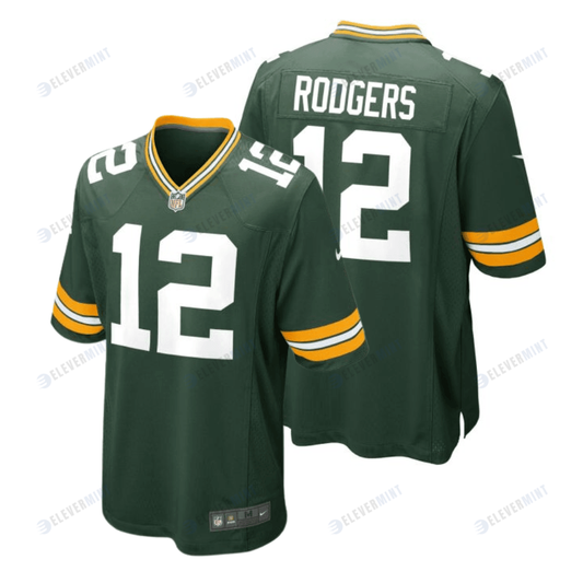 Aaron Rodgers 12 Green Bay Packers YOUTH Home Game Jersey - Green